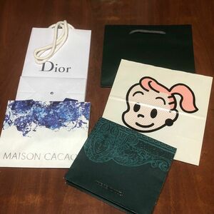 ショッパーバッグ　小型サイズ　バラエティセット Dior ブランド紙袋 ショップ袋 ショッパー