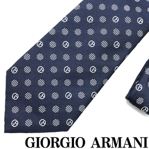 GIORGIO ARMANI ネクタイ ジョルジオアルマーニ ブランド シルク ブルー 【剣先幅:8cm】 360054-916-00035