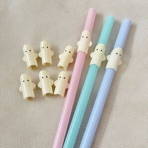値下げ中 ムーミン ニョロニョロ 9個セット。ストローに。ペンに。