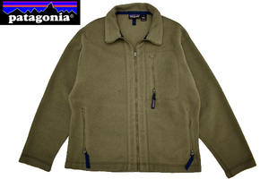 A-4316★Patagonia SYNCHILLA パタゴニア シンチラ 25391★アメリカ USA製 ヴィンテージ カーキグリーン フルジップ フリース ジャケット M