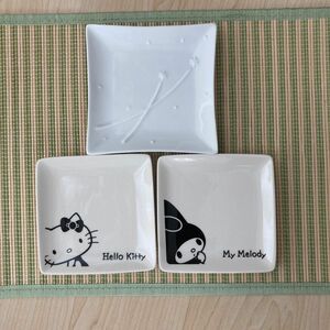 小皿　 3枚　マイメロディ　 キティ　 ローソン限定 ハローキティ　非売品　