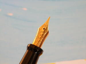 *[ rare goods ] high leg nibAURORA Aurora 88o Tanto to black GT Large size fountain pen pen .:14K solid Gold 