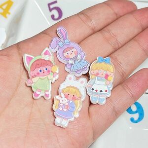 アクリル女の子 【1個31円】3D デコパーツ　DIY ステラルー ジェラトーニ シェリーメイ ダッフィーシェリーメイ 