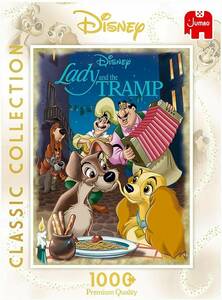 19486 1000ピース ジグソーパズル オランダ発売●Jumbo●ディズニー レディ＆トランプ わんわん物語 Disney Lady & The Tramp