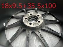 新品！Aodhan AH09 18x9.5+35 18インチ 5穴 PCD112 Matte Black 左右対称 ミラーリング フローフォーム製法 ビッグキャリパー対応_画像5