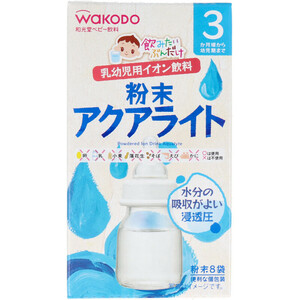 Краткое описание ※Wakodo Детский напиток Порошок для напитков Aqualite 3,1 г×8 пакетов x [6 пар] (K-4987244183927)