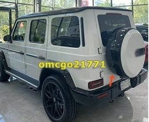 ベンツ G W463 W463A W464 G350 G500 G550 G55AMG G63AMG G65AMG ステンレス スペアタイヤカバー アウトゲレンデ グロスブラック/シルバー_画像6