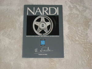 NARDI exclusive use wheel catalog super valuable goods!1989 fiscal year edition!!!
