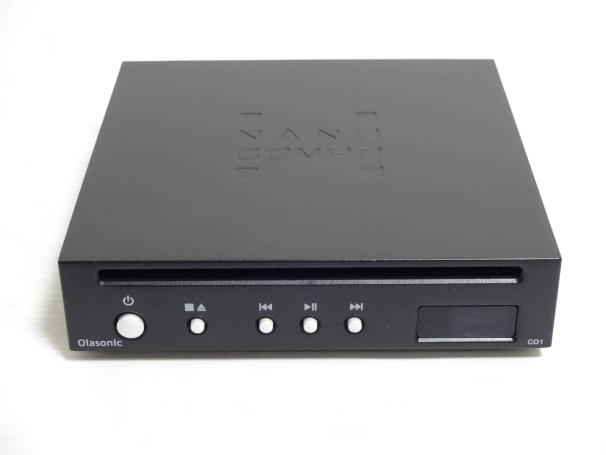 世界有名な Olasonic NANO CD-1 CDプレーヤー 台座付き 動作確認済み