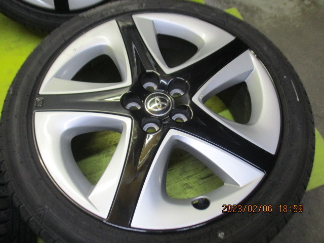50プリウス純正17+サマータイヤ 215/45R17 カローラスポーツ等-