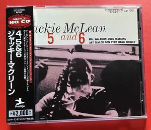 【美品CD】ジャッキー・マクリーン「4, 5 And 6」Jackie McLean 国内盤 [10190264]
