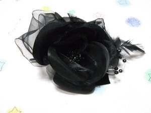  outside fixed form OK general merchandise shop commodity corsage diameter 11cm black? 6000 jpy 066