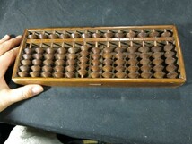 A　古い算盤　計算機　珠算　木工品　商家_画像2