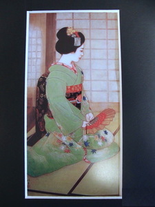 Art hand Auction 타카노 하루오, [마이코], 희귀한 예술 컬렉션에서, 새로운 고품질 프레임 포함, 좋은 상태로, 무료 배송, 그림 일본화 일본 화가, 아름다운 여인의 초상, 그림, 일본화, 사람, 보살