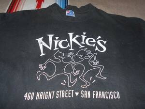 ３４年前 SanFrancisco NICKIE'S ビンテージ HANES BEEFY ヘインズ MADE IN USA CALIFORNIA サンフランシスコ オールドスクール VINTAGE