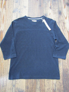 新品　未着用 VOO 592 CRATER PILE 3/4 TEE INDIGO 1 7分 パイル カットソー ボー