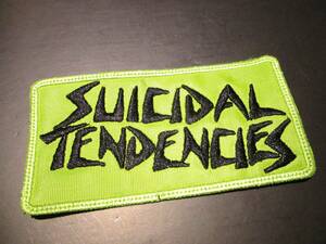 SUICIDAL TENDENCIES 刺繍パッチ ワッペン 緑ロゴ / no mercy beowulf welcome to venice d.r.i. s.o.d. metallica anthrax