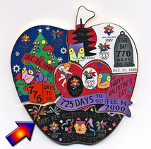 1998年長野冬季オリンピック記念ピンバッジ/組み合わせるとリンゴの形が現れる幻の限定品/AMINCO刻印入り正規品*769(TSUKKI)_画像3