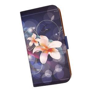 Xiaomi Redmi 9T　スマホケース 手帳型 プリントケース 花柄 ユリ おしゃれ