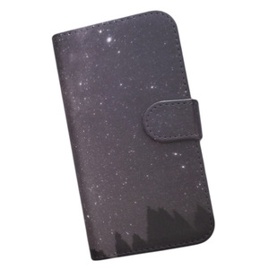 Galaxy A52 5G SC-53B　スマホケース 手帳型 プリントケース 夜空 景色 星 木