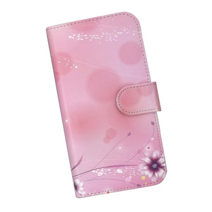Galaxy A52 5G SC-53B　スマホケース 手帳型 プリントケース 花柄 ピンク おしゃれ
