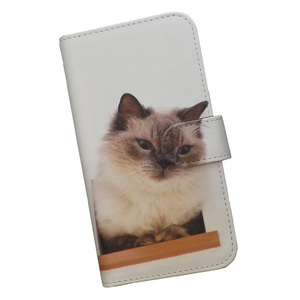 Galaxy A52 5G SC-53B　スマホケース 手帳型 プリントケース 猫 ラグドール ねこ かわいい
