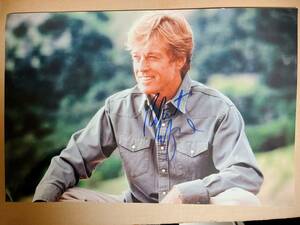 Art hand Auction ★ Photo grand format dédicacée originale de Robert Redford, film, vidéo, Produits liés au cinéma, signe