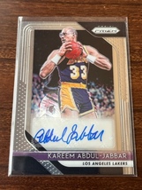 ●　Kareem Abdul-Jabbar　　Autograph　通算得点歴代2位　PANINI　PRIZM　2018　●_画像1