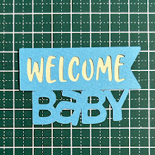 （4632C）welcome baby【3セット】★カット【2】