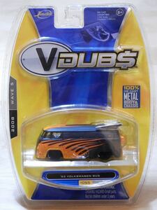 【新品：未開封】JADA Toys 1/64 VDUBS 1962年 フォルクスワーゲン バス ドラッグレース仕様 [ドラバス]