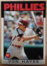 ★VON HAYES TOPPS 1986 #420 MLB メジャーリーグ 大リーグ ボン ヘイズ PHILADELPHIA PHILLIES フィリーズ オールスター ALLSTAR_画像1