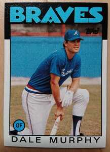 ★DALE MURPHY TOPPS 1986 #600 MLB メジャーリーグ 大リーグ デール マーフィー ATLANTA BRAVES アトランタ ブレーブス MVP ALLSTAR