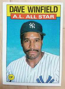 ★DAVE WINFIELD TOPPS 1986 #717 MLB メジャーリーグ 大リーグ デイブ ウインフィールド NEW YORK YANKEES ヤンキース HOF LEGEND ALLSTAR