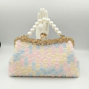 【ハンドメイド】がま口バッグ ミニバラ