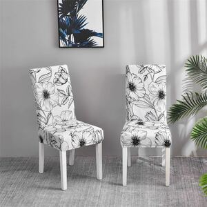  chair cover chair cover 2 pieces set height elasticity flexible material dustproof dining full cover protection stylish ... removed possibility four season combined use soft 
