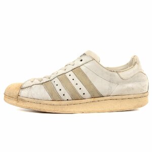 adidas Adidas SUPERSTAR super Star single color Velo France made vintage Vintage 80s white size :US8.5 26.5cm