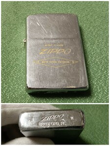 Zippo/ジッポー　NEW YORK DESIGN　1990年製　イタリック、斜字体、筆記体　ニューヨーク　デザイン