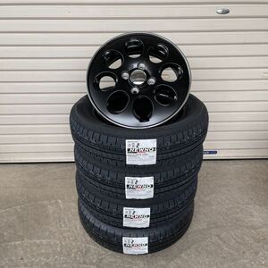 ララパームオーバル◆ブリヂストン　ニューノ◆155/65R14◆NBOXタントワゴンRムーヴラパンアルトトスペーシア　4本セット　ブラック