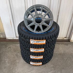 TOYOオープンカントリーRT◆185/85R16◆16×6J-5《CST ZERO-1HYPER XJスズキジムニー　JBJA ハイパー　セメントグレー　ホワイトレター