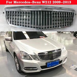 メルセデスベンツeクラスw212 (2009-2013) 用のシルバーとブラックのフロントバンパー,メイバッハに変更されたカーアクセサリー