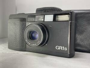 ★良品★ リコー RICOH GR1s 28mm F2.8 ブラック ★シャッターフラッシュOK！★専用ケース付き！　　　0216#00003 #4682