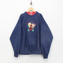 USA VINTAGE BEARS EMBROIDERY DESIGN SWEAT SHIRT/アメリカ古着くま刺繍デザインスウェット_画像4