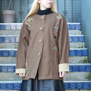 *SPECIAL ITEM* USA VINTAGE BOB MACKIE EMBROIDERY DESIGN JACKET/アメリカ古着ボブマッキー刺繍デザインジャケット