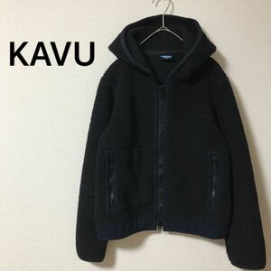 カブー　KAVU ボア　ジャケット　パーカー　フリース　ロゴ刺繍　XSサイズ