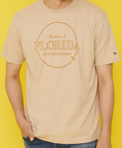 【 新品 タグ付 Lサイズ 】 Arnold Palmer アーノルドパーマー 半袖 Ｔシャツ ベージュ