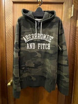 Abercrombie＆Fitch USA直輸入 XL パーカー 迷彩 カモ柄 希少 トレーナー 新品未使用品 送料無料 海外直輸入 A＆F アバクロ ユニセックス_画像10