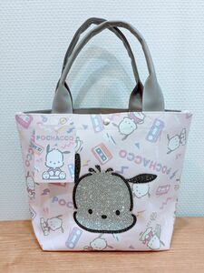 新品タグ付き。SANRIO サンリオ：POCHACCO ポチャッコ・ラインストーン トートバッグ