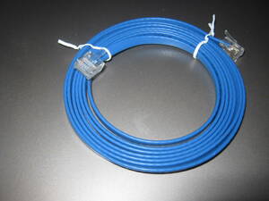 !![1 jpy prompt decision ]LAN cable Flat slim 2m category -5 color blue!!