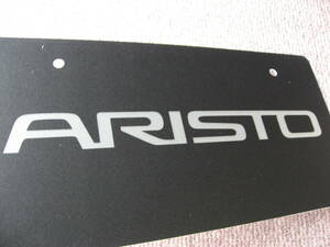  free shipping new goods payment on delivery possible prompt decision { Toyota original JZS16 Aristo ARISTO dealer exhibition for 161 number plate black black not for sale JZS14 mascot number 160