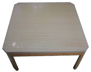 中古品 ※天板にキズ有 ニトリ リビングこたつ ND-80H LBR ☆幅 800mm × 奥行き 800mm × 高さ 415mm(延長足を外す事で 355mm)
